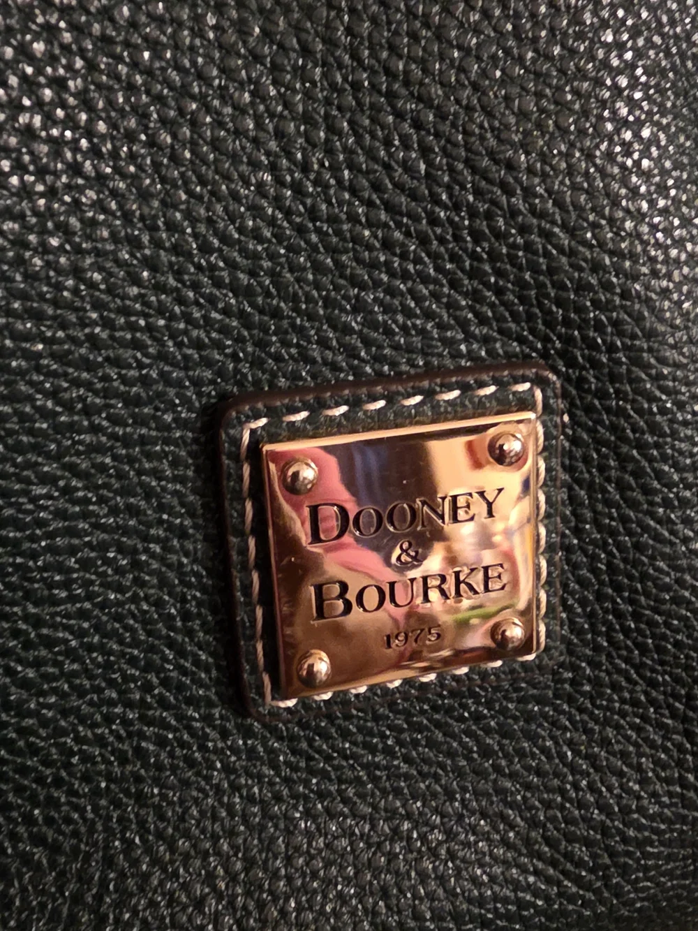Dooney & Bourke Dark Green Leather Satchel Handbag
